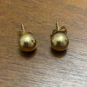 Set of Golden Ball Earrings